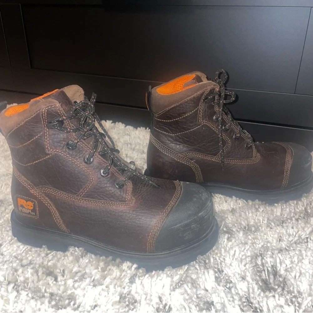 Timberland PRO Series XL Comp Toe Boys Boots Waterproof Mud & Snow size 5 EUC